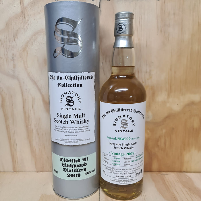 Linkwood ' Signatory ' 12 Year Old 2009 Whisky 700ml