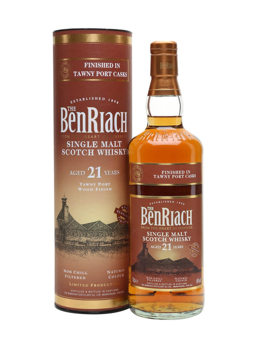 Benriach 21 Year Old Tawny Port Finish Whisky 700ml