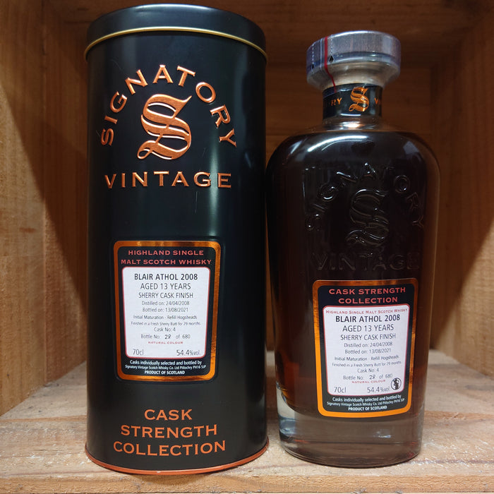 Blair Athol Sherry Cask Finished 'Signatory Vintage' 2008 / 13 years Old 700ml