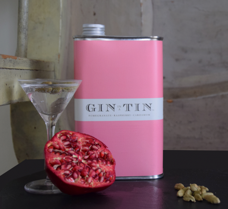 Gin in a Tin No.10 Pomegranate Raspberry Cardamom 500ml