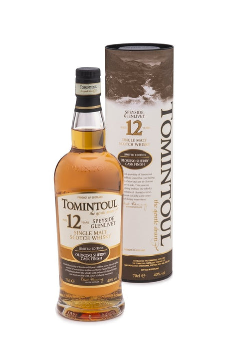 Tomintoul 12 Year Old Speyside Sherry Cask Whisky 700ml